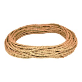 SGT KNOTS Twisted Hemp Rope - All Natural, 3-Strand Rope for Crafting, Gardening, Bailing, Packing, Survival, Home Decor (3/16" x 50ft)