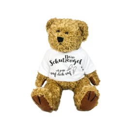 Teddy Cuddly Toy Bear Soft Toy Get Well Soon Your Guardian Angel Comfort Dispenser for Young and Old in Illness (Guardian Angel)