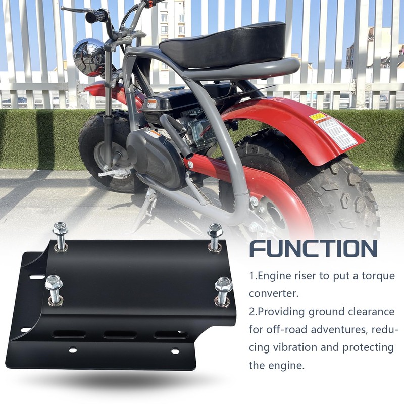Torque Converter Motor Riser Plate Mount for Predator 196cc 212cc