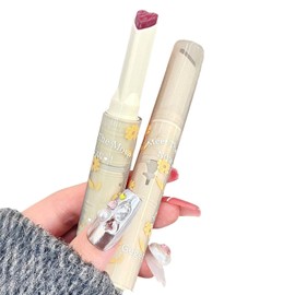 Gege bear Lipstick, Cute High Color Lip, Glitter Lipstick, Rom and Gloss, Transparent, Anti-Fall Lipstick, Cute Cosmetics Moisturizing, Sparkle, Colored Lipstick, Luster, Long Lasting, Long Lasting