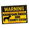 Kromfohrländer Warning Security System Door Sign Dog Warning Sign
