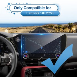 Coleya 2022-2024 2025 Lexus NX Screen Protector for Lexus NX (NX250/NX350/NX350 F Sport Handling/NX350h/NX450h+/NX450h+ F Sport Handling) 14In Touchscreen, 9H Tempered Glass 2024 NX350 Accessories 14"