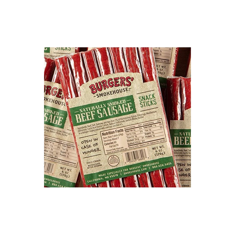 Burgers' Smokehouse Sausage Snack Sticks (Beef)