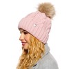 ELIMELI® Winter Hat Women's Hat with Fur Bobble Fleece Lining