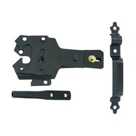 Nationwide Industries - Contemporary Deluxe Gate Latch Set for Wood Gates (Black) NW38310Q