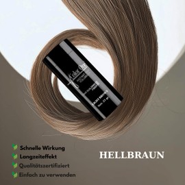 Scattered Hair for Thin Hair, Naturally Water Resistant for Men and Women, Hair Fibres for Instant Hair Thickening, Hair Loss Lamination, Hair Powder, Root Powder (Single Pack, Light Brown)