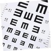ULTECHNOVO 2pcs Visual Eye Test Chart Wall Hanging Easy to