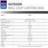 Bright Source Outdoor 6-Sided Cage Lantern, Traditional Coach Style, IP44,