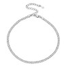 PROSILVER Classic Anklet Bracelet, 925 Sterling Silver Curb Chain/Figaro Chain/Cord