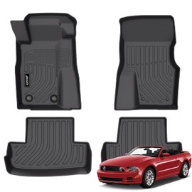 Alfombrillas de suelo para coche para Ford Mustang 2011-2014 Cupé y Convertible, Alfombrillas para Todo Clima, Forro de Suelo Automotriz, Alfombrilla de Coche Personalizada para Mustang