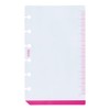 Noritsu Petit Pagem Personal Organizer, Refill, Mini 6, Index Underlayment