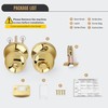 Gaurqiah Keyless Privacy Door Knob, Ball Design Doorknob for Interior,