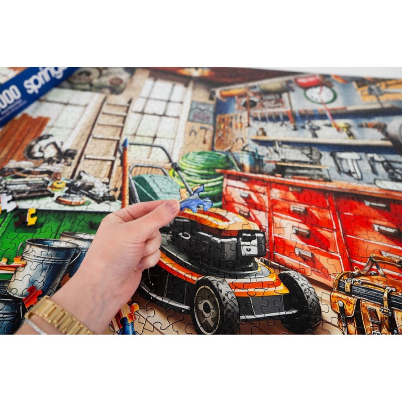 Springbok Tool Man's Garage 1000 Piece Puzzle for Adults -