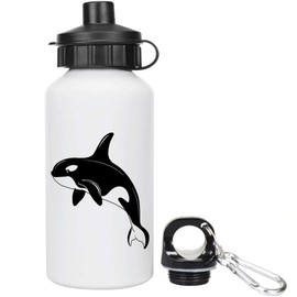 Azeeda 400ml 'Orca Whale Jumping' Kids Reusable Water/Drinks Bottle (WT00079781)