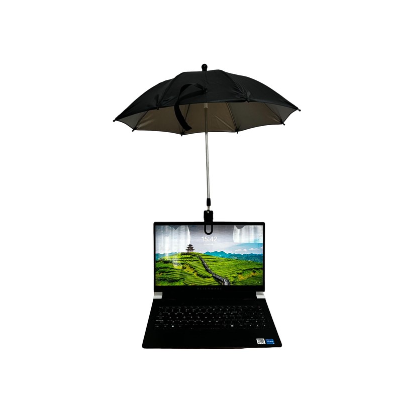 Laptop Sun Shade 360-degree Rotation Laptop Sun Umbrella Foldable Monitor