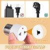 IMIKEYA Pack of 2 E27 Adapter Socket, Bulb Socket Adapter,