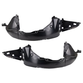 TRQ Inner Fender Liner Set Compatible with 2007-2011 Nissan Altima NI1249120 NI1250135