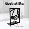 Black Music Themed Book Ends Hollow-Out Piano Musical Note Bookends