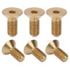 50Pcs Flat Hex Socket Screw M3 Pure Copper Countersunk Head