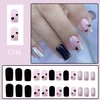 EYZOTSF Press on Nails Square Medium Length Acrylic Square Shaped