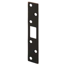 Prime-Line U 11123 Maximum Security Deadbolt Strike 1-1/8 x 5-7/8 In. with Screws Classic Bronze Finish (Single Pack)