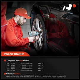 A-Premium Sensor de velocidad de rueda trasera derecha ABS – Compatible con modelos Ford – F-250 Super Duty 2011-2016, F-350 Super Duty 2013-2016 – lado trasero del pasajero, reemplaza BC3Z2C190A,