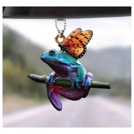 Unbranded Butterfly & Frog Ornament ~ CHRISTian Symbols