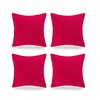 Adam Home Set of 4 Cotton Cushion Covers 16x16 Square