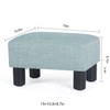 Furnistar 15" Small Ottoman Foot Rest Stool with Anti-Slip Legs