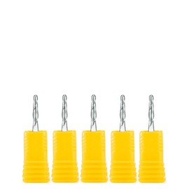 Surface Milling Cutter 5 Pieces Of 3.175mm 1/8" Tapered Ball End Mill With Tungsten Carbide Coating Tapered Cnc Milling Cutter 3D Woodworking Engraving Bit (Dimensions : R0.75XD3.175X15X38)