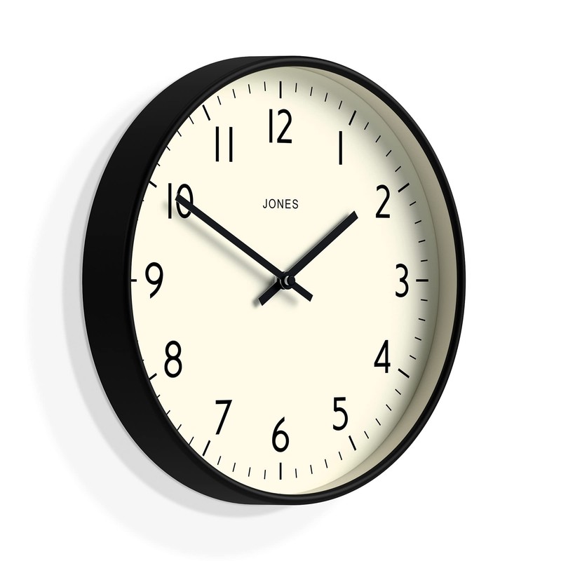 Jones Clocks® Studio Round Wall Clock - Round Clock -