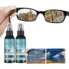 Eye Glass Cleaners Spray.Lens Cleaner Spray.Eyeglass Cleaner.Eyeglass Glass Scratch Repair, Glasses Cleaner Spray for Sunglasses Screen Cleaner Tool .a(2pcs)