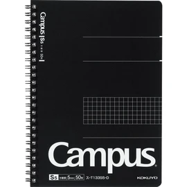 Kokuyo Campus Notebook Grid Ruled, black