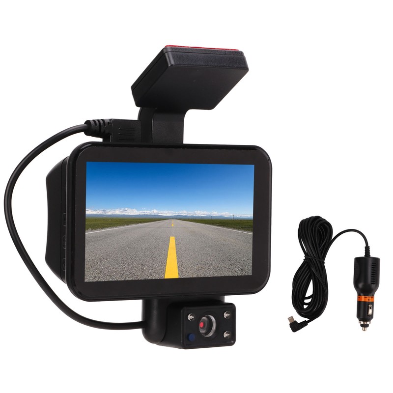 Dual Dash Cam High Definition 120 Degree Wide Angle Emergency