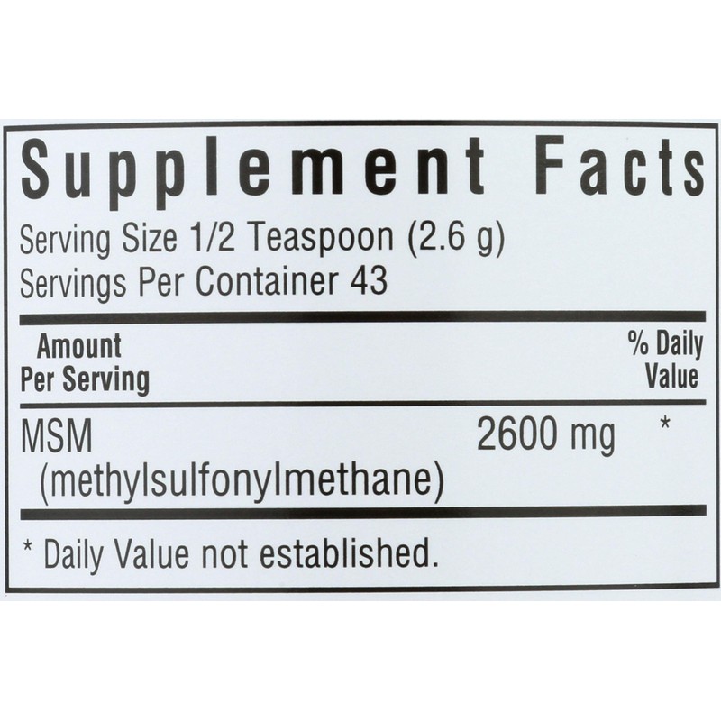 Bluebonnet Nutrition, Msm Powder, 4 Ounce