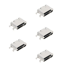YINETTECH 5PCS Type C Charging Socket Port USB C Female Charging Socket Port Charger 4 Pin Connector Socket Jack Compatible with Alcatel 1T 10 8092 Tablet