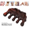 Meridians Comb Static Free 5 Teeth Head Scalp Composite Wood