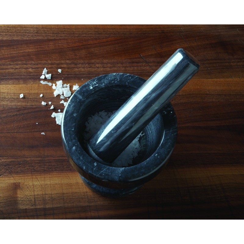 Fox Run 3839 Marble Mortar & Pestle, Black 3"