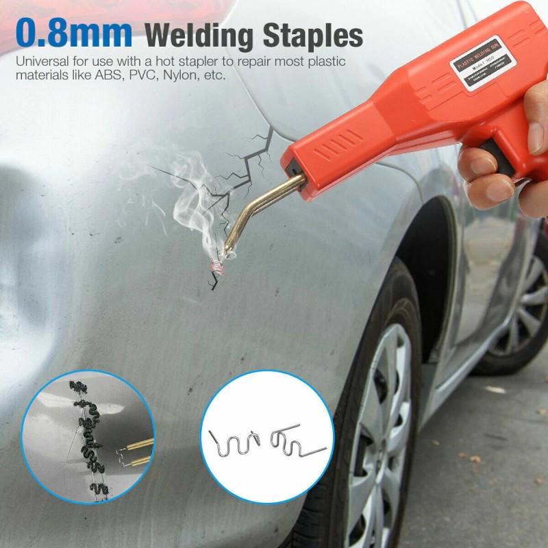 Gearzaar 1000Pcs 0.8mm Hot Stapler Staples Repair Kit For Plastic
