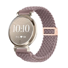 KUWAI Nylon Bracelet for Garmin Lily 2 Bracelet Nylon Braided Magnetic 14 mm Bracelets with Garmin Lily 2 Bracelet for Women Men Bracelet with Garmin Lily 2 Bracelet (C)
