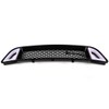 Front Bumper Hood Grill With White DRL LED Light Fits