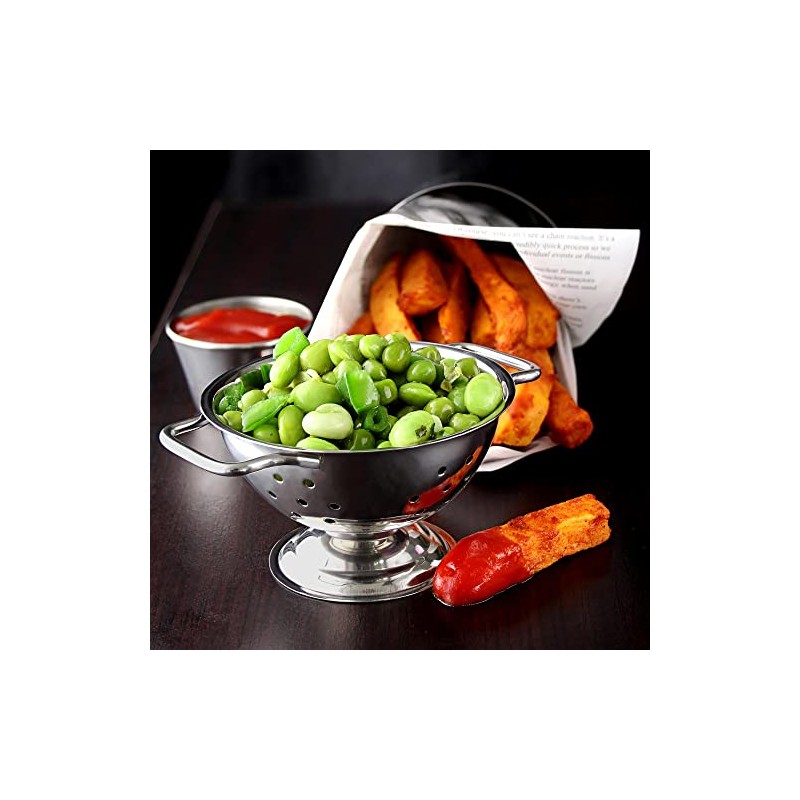 Stainless Steel Mini Colander 10cm - Food Presentation Ideas, Food
