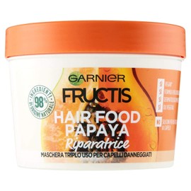 Garnier Fructis Hair Food Papaya 3 in 1 Repair Mask with Vegan Formula for Damaged Hair 390ml