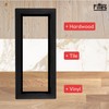 Fittes Framed Floor Vent [Lite] - 4"x10" - Matte Black