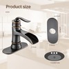 FRANSITON Waterfall Faucet Bathroom Faucet Single Handle One Hole Oil