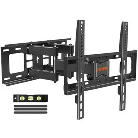 ELIVED UL Listed TV Wall Mount for Most 26-65 Inch tvs, Full Motion TV Mount with Swivel and Tilt, Wall Mount Bracket Max VESA 400x400mm, Holds up to 99 lbs.