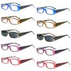 Eyekepper 10-Pack Spring Hinges Tiger Patterned Temples Rectangular Reading Glasses