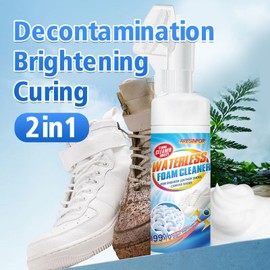Aresinfor 10.6OZ Shoe Cleaner Kit Water-Free Foam Sneaker Cleaner Sneaker Cleaner, Work on White Shoe Brushes,Boot,Canvas,PU,Fabric,etc Eco-Friendly Sneaker Cleaning Set