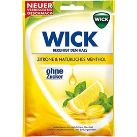 Wick Lemon & Natural Menthol without Sugar (20 x 72 g Bags)
