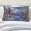 CafePress Christmas Landscape Pillow Case Standard Size Pillowcase, Lumbar Pillow